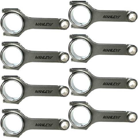 Manley Performance - Manley Chevrolet LS 6.125 Length H Tuff Series Connecting Rod Set w/ ARP 2000 Bolts - 15051R-8 - MST Motorsports