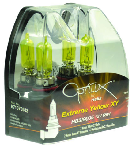 Hella - Hella Optilux HB3 9005 12V/65W XY Xenon Yellow Bulb - H71070582