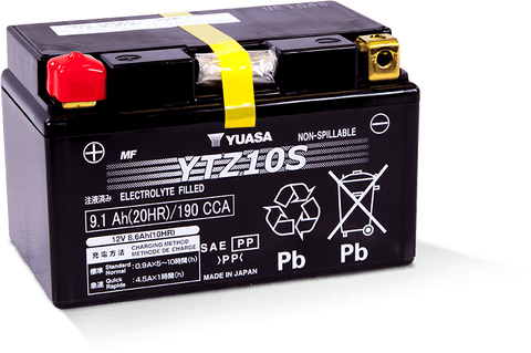 Yuasa Battery - Yuasa YTZ10S Maintenance Free AGM 12 Volt Battery - YUAM7210A