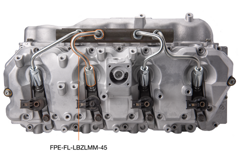 Fleece Performance - Fleece Performance 06-10 GM 2500/3500 Duramax LBZ/LMM High Pressure Injection Line (No. 4 & 5) - FPE-FL-LBZLMM-45 - MST Motorsports