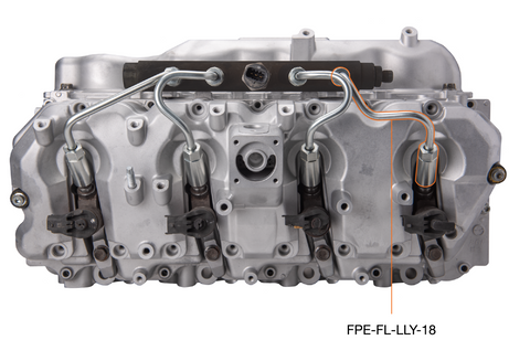 Fleece Performance - Fleece Performance 04.5-05 GM 2500/3500 Duramax LLY High Pressure Injection Line (No. 1 & 8) - FPE-FL-LLY-18 - MST Motorsports
