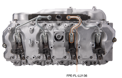 Fleece Performance - Fleece Performance 04.5-05 GM 2500/3500 Duramax LLY High Pressure Injection Line (No. 3 & 6) - FPE-FL-LLY-36 - MST Motorsports