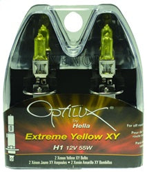 Hella - Hella Optilux H1 12V/55W XY Yellow Bulb - H71070642