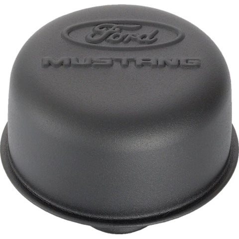 Ford Racing - Ford Racing Black Crinkle Finish Breather Cap w/ Ford Mustang Logo - 302-221