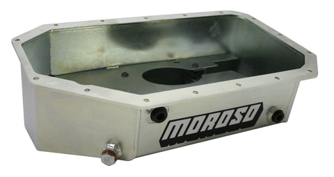 Moroso - Moroso Acura/Honda K Series Swap Road Race Baffled Extra Capacity 5.5in Steel Oil Pan - 20915 - MST Motorsports