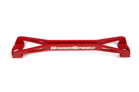 GrimmSpeed - GrimmSpeed 08-18 Subaru WRX/STI Lightweight Battery Tie Down - Red - 121033 - MST Motorsports