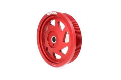 Perrin Performance - Perrin 19-21 Subaru WRX / 16-18 Forester Lightweight Crank Pulley (FA/FB Engines w/Large Hub) - Red - PSP-ENG-104RD - MST Motorsports