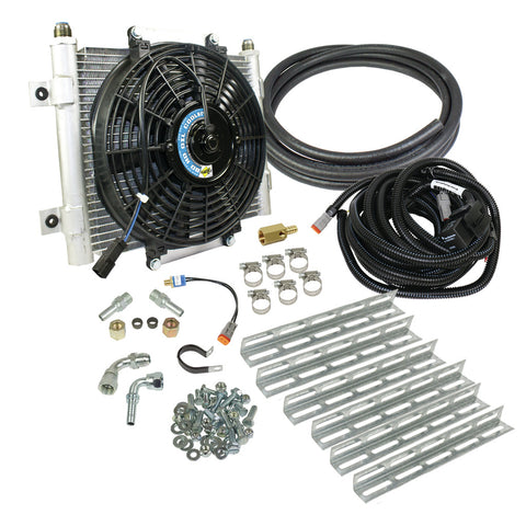BD Diesel - BD Xtrude Transmission Cooler with Fan - Complete Kit 1/2in Lines - 1030606-1/2 - MST Motorsports