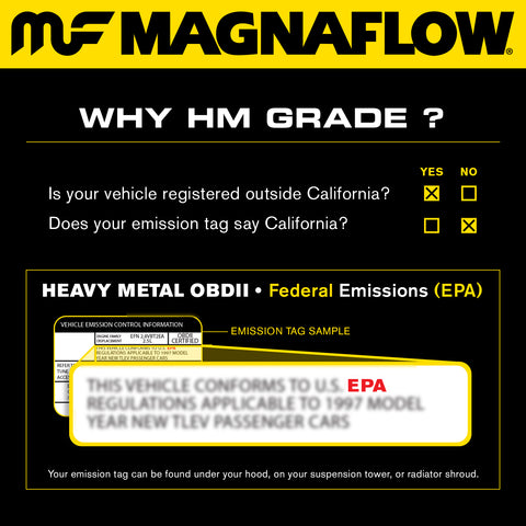 Magnaflow Exhaust Products - HM Grade Universal Catalytic Converter - 2.50in. - 99356HM - MST Motorsports