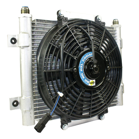 BD Diesel - BD Xtrude Transmission Cooler with Fan -10 JIC Male Connection - 1300611 - MST Motorsports