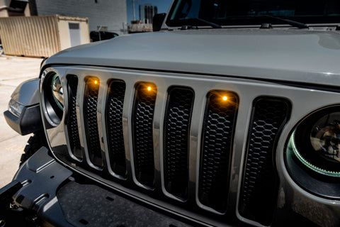 ORACLE Lighting - Oracle Pre-Runner Style LED Grille Kit for Jeep Gladiator JT - Amber - 5871-005 - MST Motorsports