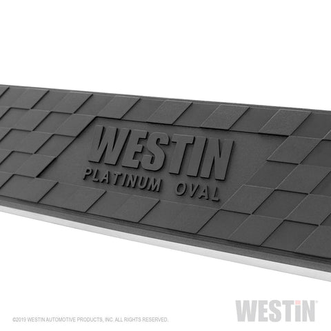 Westin - Platinum 4 Oval Nerf Step Bars; Black; - 21-4125 - MST Motorsports