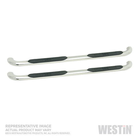 Westin - Platinum 4 Oval Nerf Step Bars; Stainless Steel; For Double Cab; - 21-4130 - MST Motorsports
