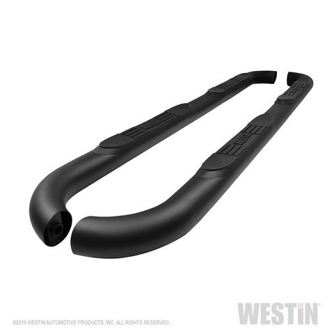 Westin - E-Series 3 Round Nerf Step Bars; Textured Black; - 23-4065 - MST Motorsports