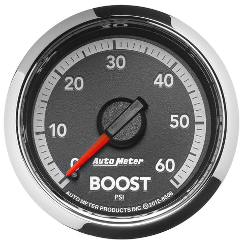 AutoMeter - GAUGE, BOOST, 2 1/16" , 60PSI, MECHANICAL, RAM GEN 4 FACTORY MATCH - 8508 - MST Motorsports