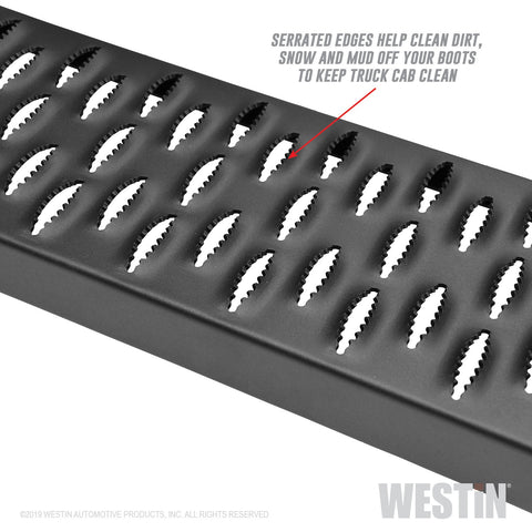 Westin - Grate Steps Running Boards; Textured Black; 54 in.; Mount Kit Not Included; - 27-74705 - MST Motorsports