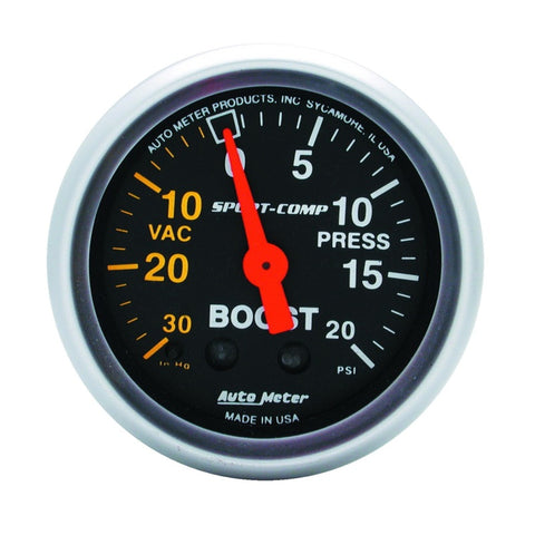 AutoMeter - Traditional incandescent lighting illuminates around the perimeter of the dial - 3301 - MST Motorsports