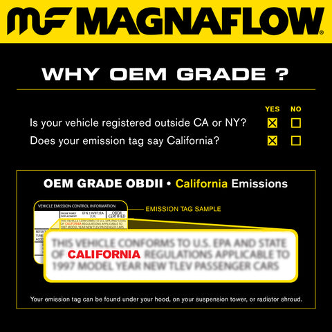 Magnaflow Exhaust Products - OEM Grade Universal Catalytic Converter - 3.00in. - 51209 - MST Motorsports