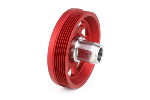 Perrin Performance - Perrin 19-21 Subaru WRX / 16-18 Forester Lightweight Crank Pulley (FA/FB Engines w/Large Hub) - Red - PSP-ENG-104RD - MST Motorsports