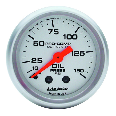 AutoMeter - Traditional incandescent lighting illuminates around the perimeter of the dial - 4323 - MST Motorsports