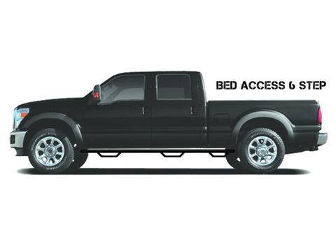N-Fab - N-Fab Nerf Step 2017 Chevy-GMC 2500/3500 Double Cab 8ft Bed - Gloss Black - Bed Access - 3in - C17102QC-6 - MST Motorsports