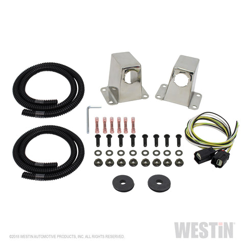 Westin - Grille Guard Sensor Relocator Kit; Front; Polished; - 45-0000S - MST Motorsports