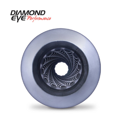 Diamond Eye Performance - PERFORMANCE DIESEL EXHAUST PART-4in. ALUMINIZED PERFORMANCE LOUVERED MUFFLER-26i - 460002 - MST Motorsports