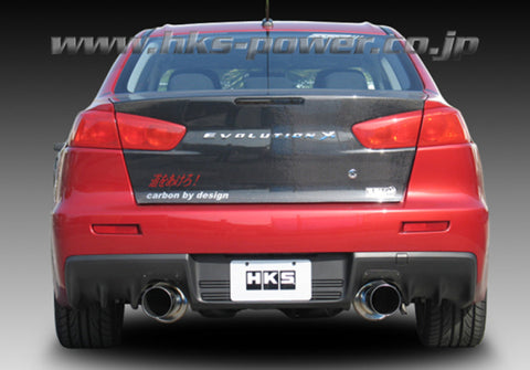 HKS - HKS 08-09 Evo 10 Hi-Power Dual Tip Catback Exhaust - 31008-BM001 - MST Motorsports