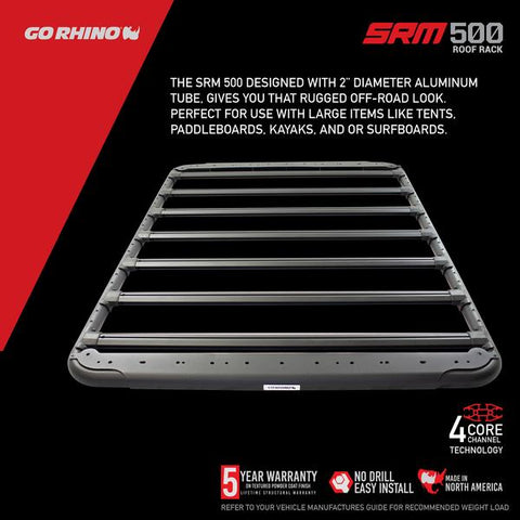 Go Rhino - SRM500 65" Flat Roof Rack - 5935065T - MST Motorsports