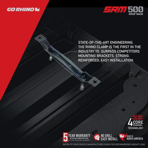 Go Rhino - SRM500 55" Flat Roof Rack - 5935055T - MST Motorsports