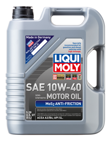 LIQUI MOLY - LIQUI MOLY 5L MoS2 Anti-Friction Motor Oil 10W40 - 2043 - MST Motorsports