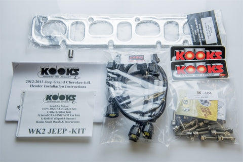 Kooks Headers - Kooks 12+ Jeep Grand Cherokee 6.4L 1-7/8in x 3in SS Longtube Headers w/Green Catted Connection Pipes - 3410H431 - MST Motorsports