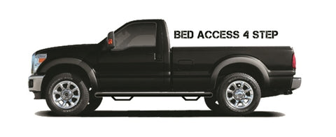 N-Fab - N-Fab Nerf Step 09-17 Dodge Ram 1500 Regular Cab 6.4ft Bed - Gloss Black - Bed Access - 3in - D0974RC-4 - MST Motorsports