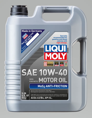 LIQUI MOLY - LIQUI MOLY 5L MoS2 Anti-Friction Motor Oil 10W40 - 2043 - MST Motorsports
