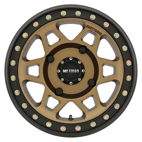 Method Wheels - Method MR405 UTV Beadlock 15x7 5+2/+38mm Offset 4x136 106mm CB Method Bronze w/Matte Blk Ring Wheel - MR40557047952B - MST Motorsports