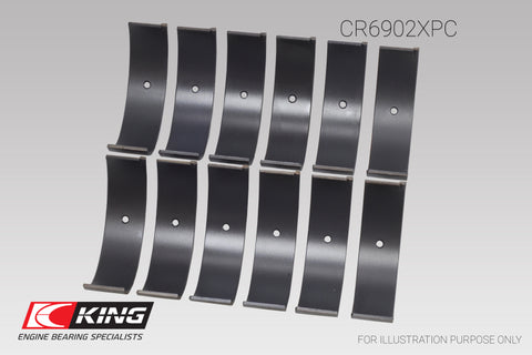 King Engine Bearings - King Nissan VQ35HR/VQ37VHR/VR30DTT (Size STD) pMaxKote Rod Bearing Set - CR6902XPC - MST Motorsports