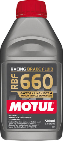 Motul - Motul 1/2L Brake Fluid RBF 660 - Racing DOT 4 - 101667 - MST Motorsports