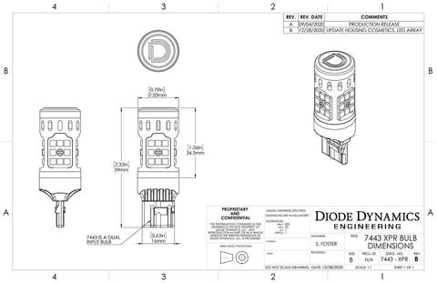Diode Dynamics - Direct replacement for your factory bulb. - DD0386P - MST Motorsports
