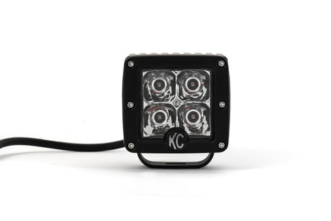 KC HiLiTES - 3" C-Series C3 LED Spot with Amber LED Pair Pack System - 315 - 315 - MST Motorsports