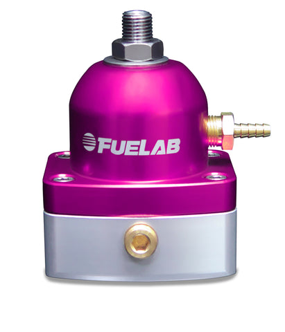 Fuelab - Fuelab 535 EFI Adjustable Mini FPR 25-90 PSI (2) -6AN In (1) -6AN Return - Purple - 53501-4 - MST Motorsports
