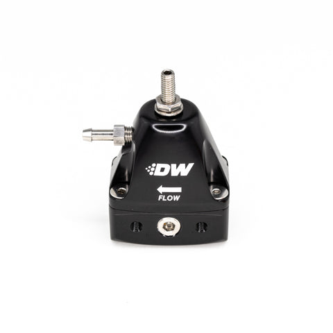 DeatschWerks - DeatschWerks DWR1000iL In-Line Adjustable Fuel Pressure Regulator - Black - 6-1001-FRB - MST Motorsports