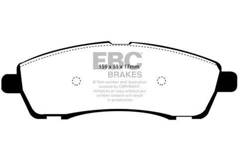 EBC Brakes - Yellowstuff pads are high friction coefficient spirited front street pads - DP41603R - MST Motorsports