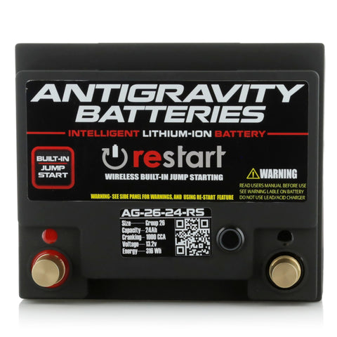 Antigravity Batteries - Antigravity H6/Group 48 Lithium Car Battery w/Re-Start - AG-H6-60-RS - MST Motorsports