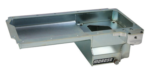 Moroso - Moroso GM LS Swap/Early F-Body (w/Rear Sump & Spin-On Oil Filter Adapter) Wet Sump 6in Steel Oil Pan - 20142 - MST Motorsports