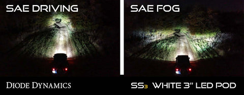 Diode Dynamics - Stage Series 3 Inch Type FT SS3 Fog Light Kit 1,520 Lumens White SAE Fog Diode Dynamics - DD6230 - MST Motorsports