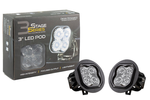 Diode Dynamics - Stage Series 3 Inch Type FT SS3 Fog Light Kit 2,700 Lumens Yellow SAE Fog Diode Dynamics - DD6236 - MST Motorsports