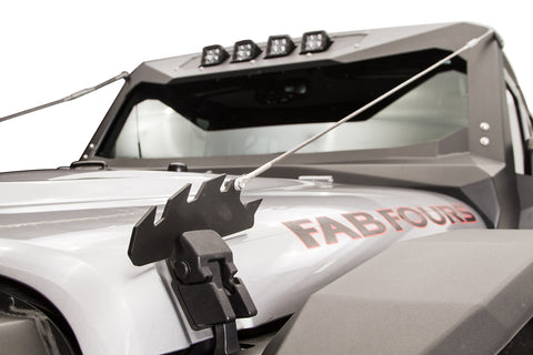 Fab Fours - Limb Riser; For Vehicles w/Vi-Cowl; Matte Black Powder Coat; - JK1060-1 - MST Motorsports