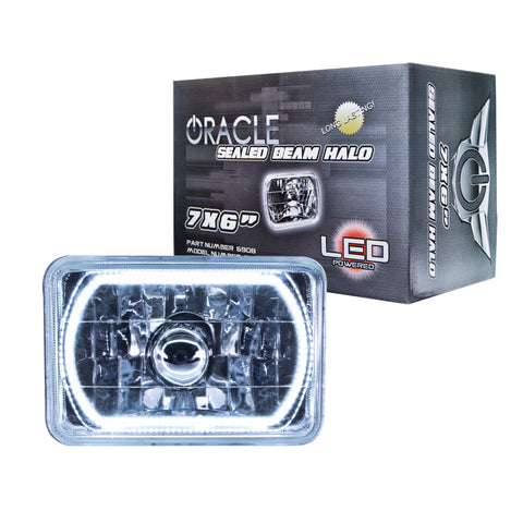 ORACLE Lighting - Oracle Pre-Installed Lights 7x6 IN. Sealed Beam - White Halo - 6908-001 - MST Motorsports