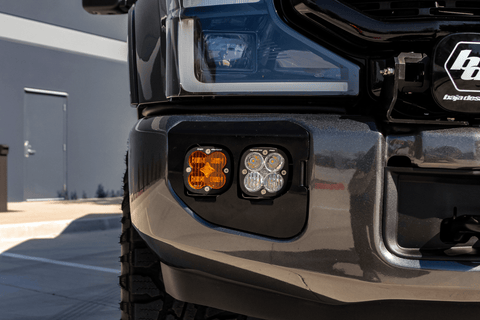 Baja Designs - Baja Designs Ford Super Duty (20-On) Fog Lights Dual FPK Amber SAE/Pro DC Baja Designs - 447737 - MST Motorsports
