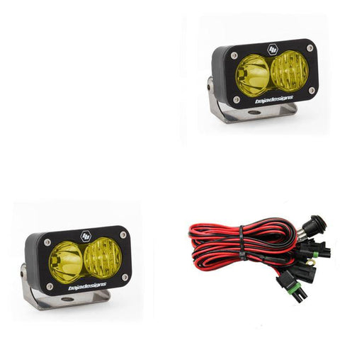 Baja Designs - Baja Designs S2 Sport Driving Combo Pattern Pair LED Work Light - Amber - 547813 - MST Motorsports